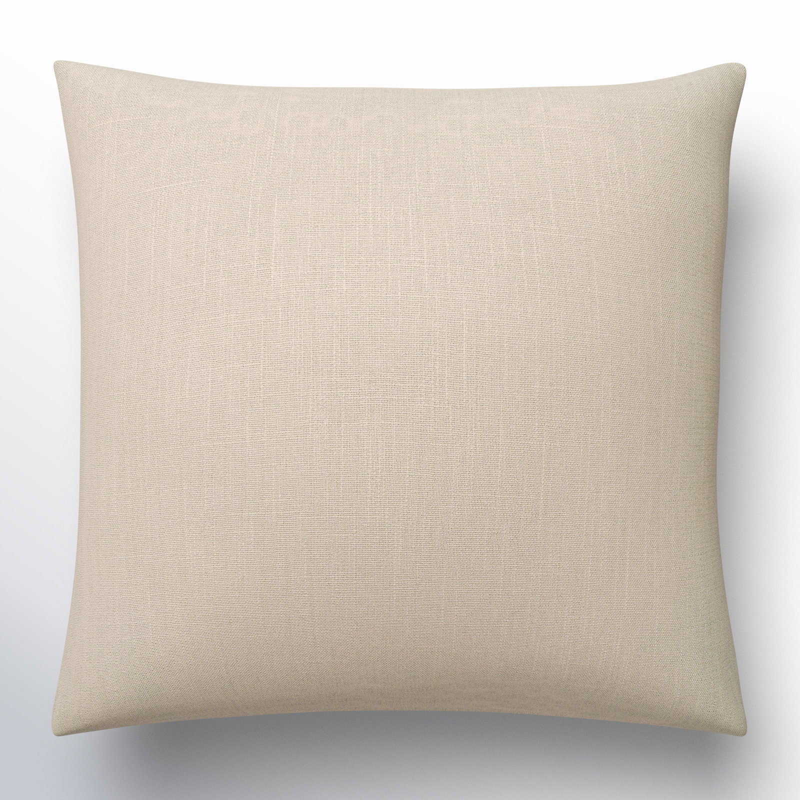 Natalia Cotton Throw Pillow, Down, Tan