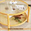 Table basse en rotin