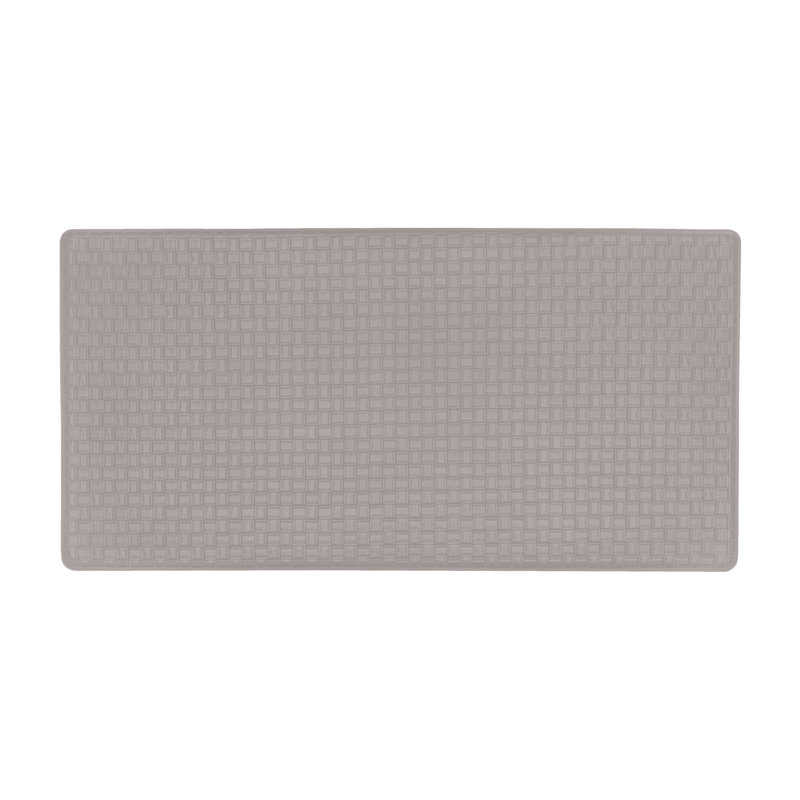 Tapis tissé gaufré anti-fatigue, Rectangle 1 pi 8 po x 3 pi 3 po, Gris