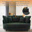 Fauteuil demi-tonneau surdimensionné de 70,1 po de largeur, fauteuil rond moderne avec coussins-1966846376