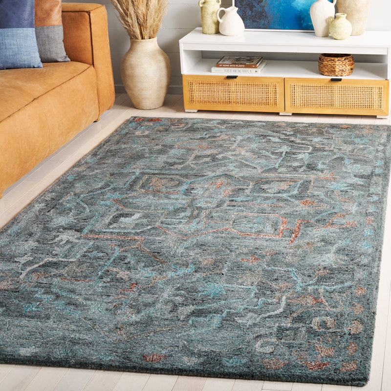 Sidea Tufted Performance Performance Oriental Rug, Rectangle 5' x 8'