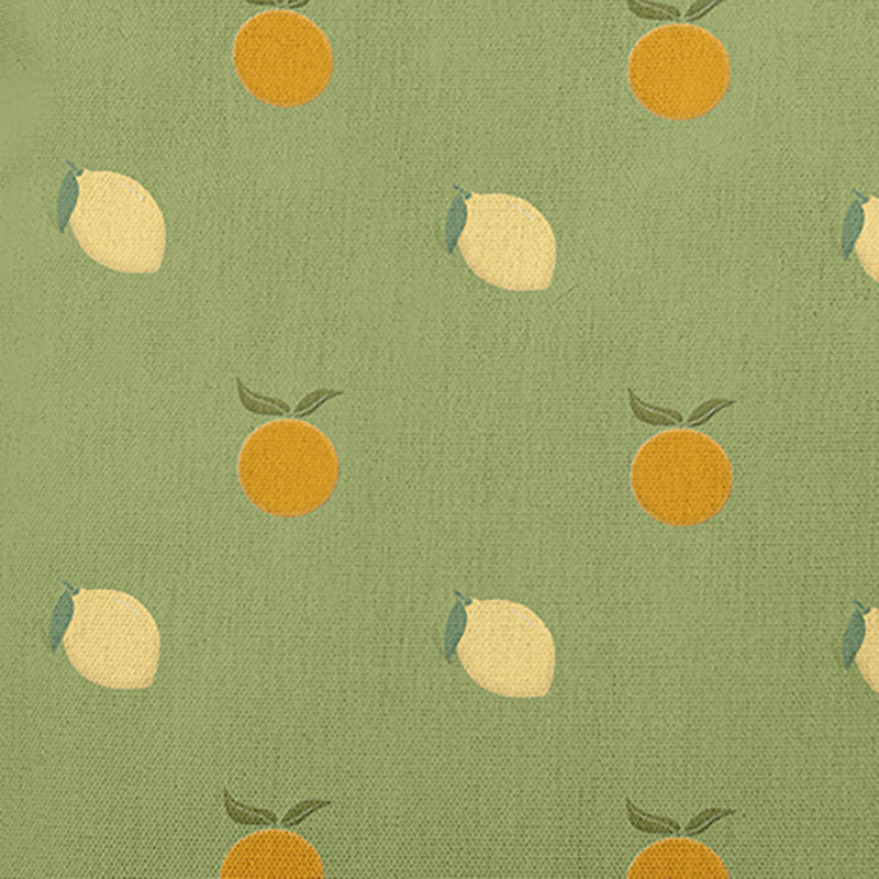 Coussin Oranges and Lemons, H 20 po x l 20 po, Mousse / jaune clair / orange