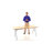 Marcott Rectangular Wood Folding Table with Metal Edges and Corner Guards-12526581