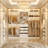 21"-95"Closet System With 4 Drawers And 4 Rods-1897078877