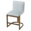 Tabourets de comptoir rembourrés en bois d'hévéa massif Modern Modern-123802499