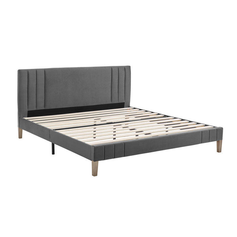 Moniz Upholstered Platform Bed, Antonio Midnight, Queen
