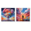 «Man Into The Rainbow», ensemble de 2 impressions sur toile surréalisme-2036677417-2036677420