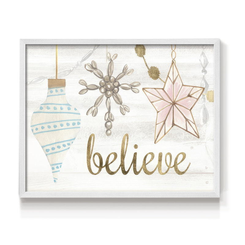 Collection Elegant Ornaments, impression encadrée - Restickable, H 11 po x l 14 po, Blanc