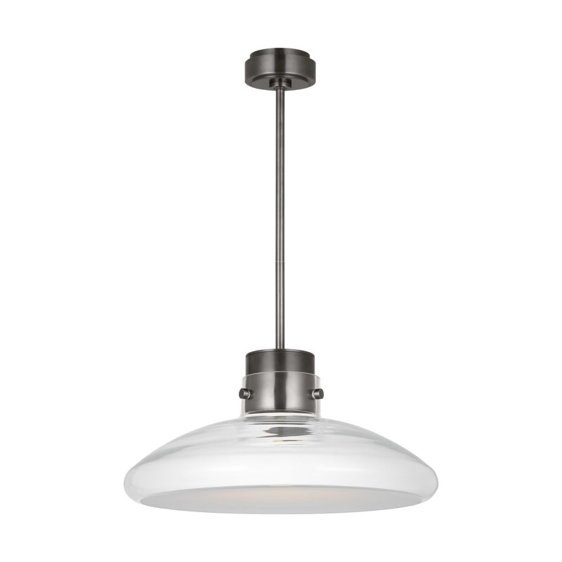 Morgan 1 - Light LED Pendant, Burnished Bronze, White