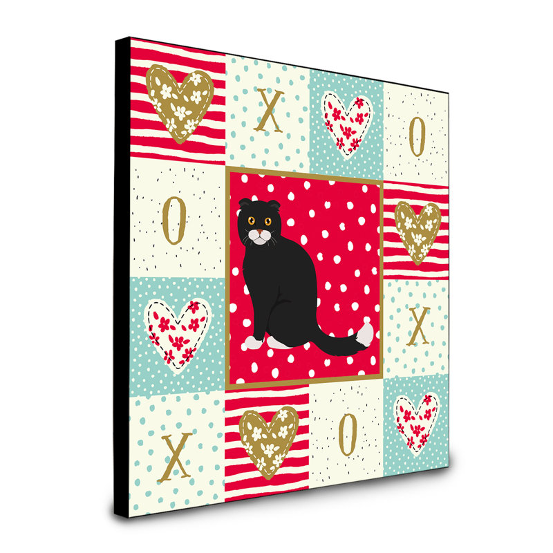 Panneau mural d’art chat Reginia, Reginia Black Foldex Exotic