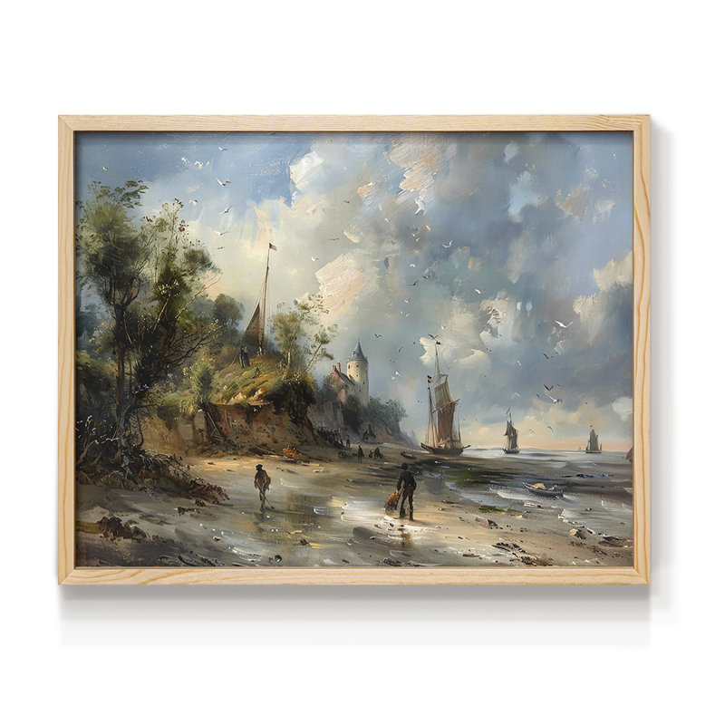 Série nautique-CLxxi - impression encadrée - réversible, 8" H x 10" W, Natural