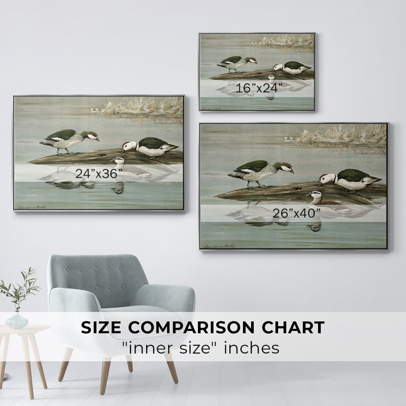 Vintage Animal XIX - impression, Toile naturelle avec cadre flottant, H 27 po x l 41 po x P 2 po