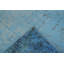 Tapis contemporain abstrait bleu 5 x 8
