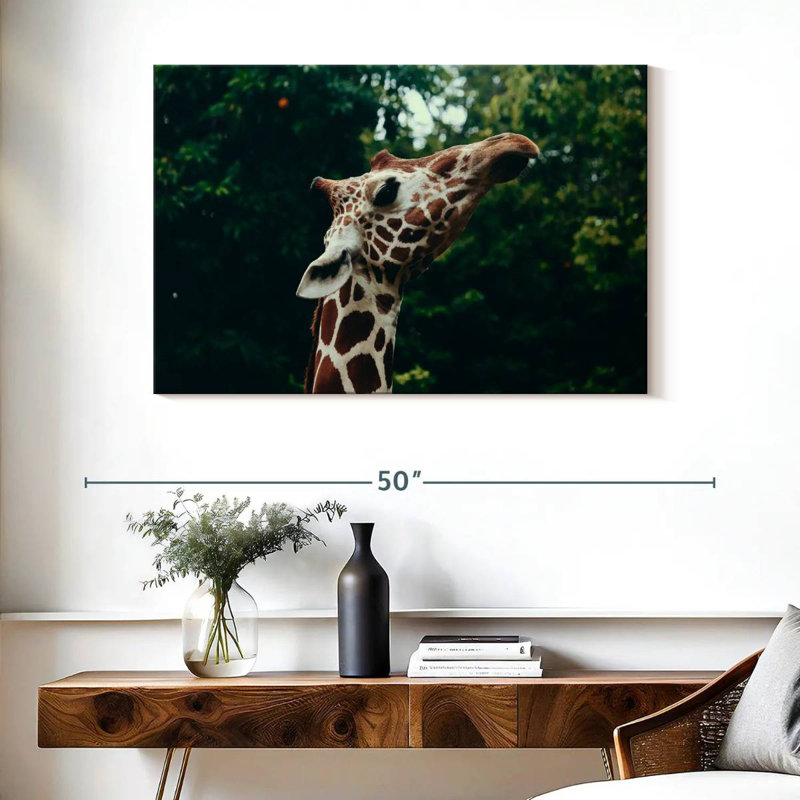 Gros plan d'une tête de girafe Brampt, H 26 po x l 39 po