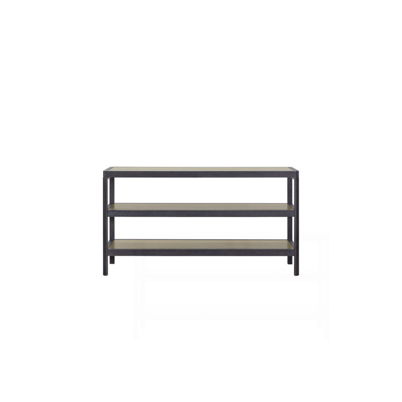 Console Table W/ Metal Insets