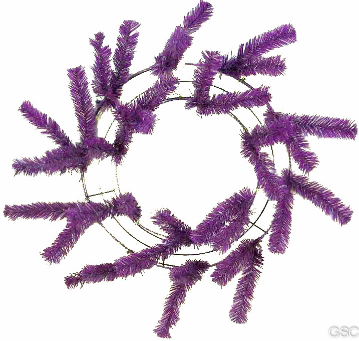 Couronne en métal 24 po, Lavande, H 24 po x l 24 po x P 2,5 po