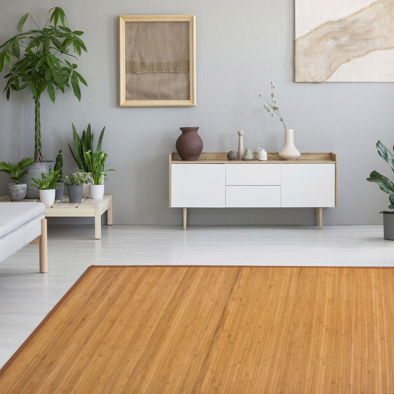 Sarai Bamboo Slat / Seagrass Hand Woven Area Rug, Rectangular 180 x 270cm