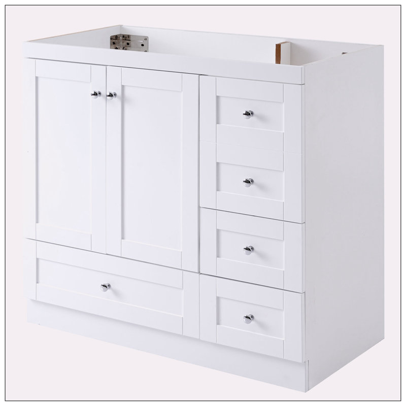 35.00'' Single Bathroom Vanity Base Only, White