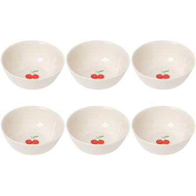 Set of 6 Bowl Petite Motif Cherry