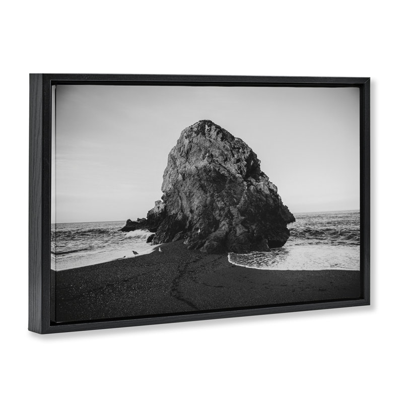  Toile flottante Sonoma Coast Landmark par Crystal Lynn Collins, Cadre flottant noir de jais, H 17 po x l 25 po
