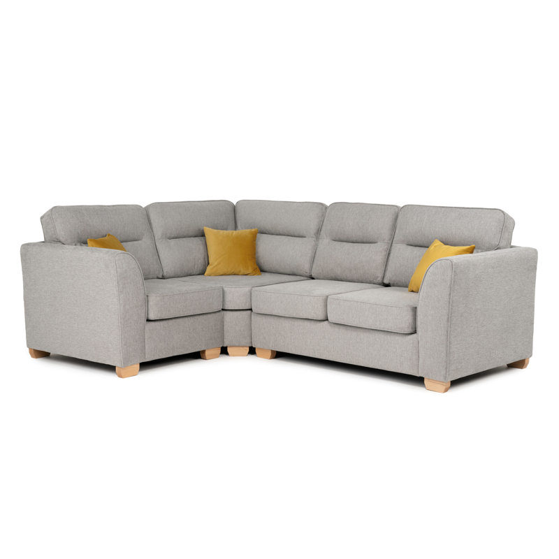 Marryn Upholstered Corner Sofa, Left Hand Facing, Light Grey