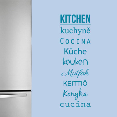 Décalcomanie murale mots pour la cuisine