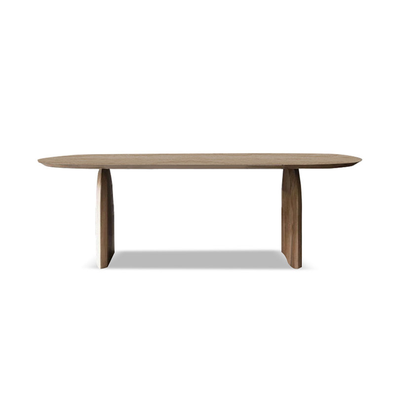 Table de salle à manger Burlywood, Brun orangé, H 29,53 po x L 94,49 po x l 35,43 po