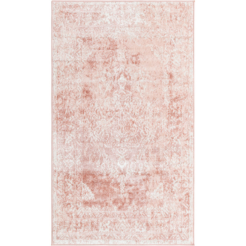 Tapis contemporain Contemporary Ostby rose, Rectangle 3 pi x 5 pi 3 po
