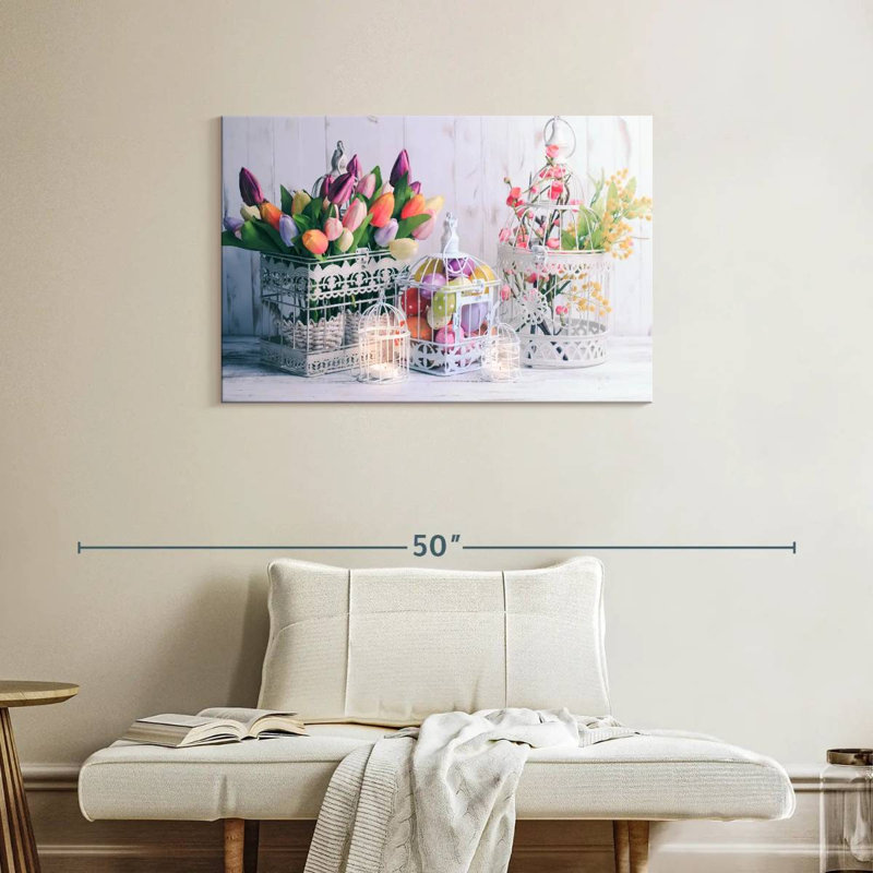 Décoration de Pâques, H 24 po x l 36 po