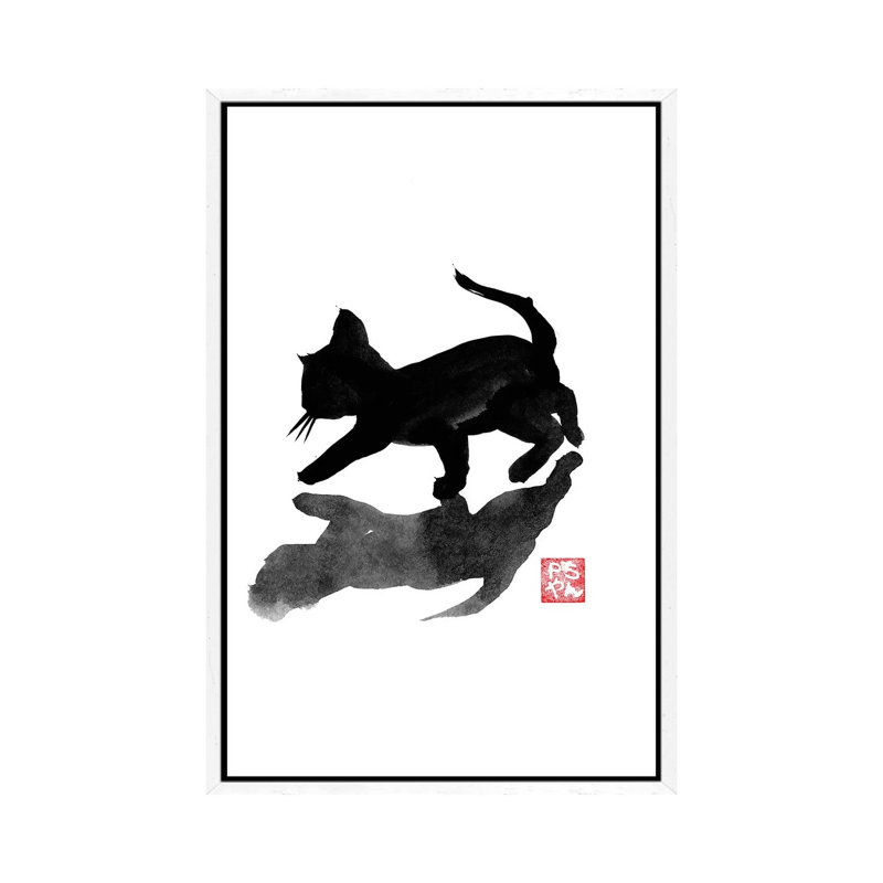 Playing In The Sun by Péchane - Print on Canvas, 152.5 cm H x 101.5 cm W, White Framed