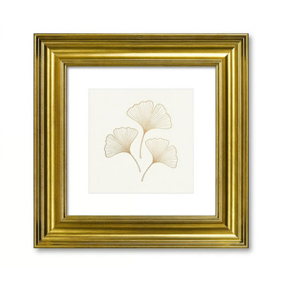 Picture Frame Vintage Gold with  Mat, Tabletop or Wall Display