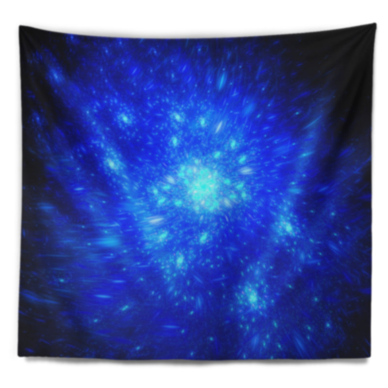 Tapisserie abstraite fireworks, H 78 po x l 92 po