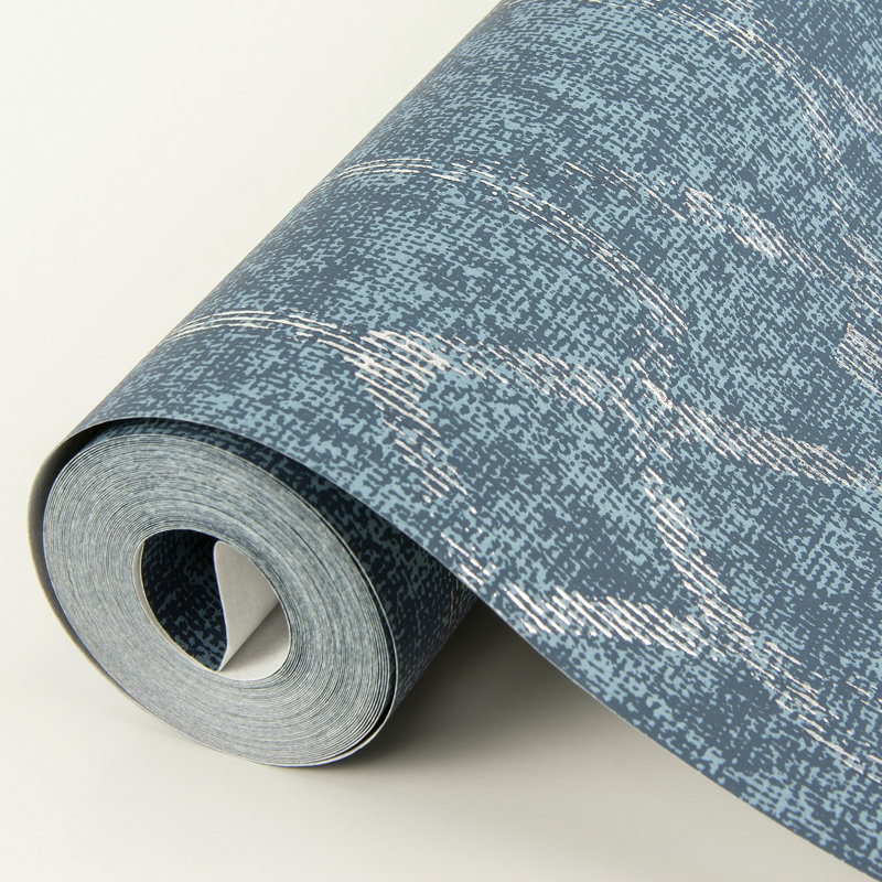 Rouleau de papier peint L 33 pi x l 20,9 po Trellis de Cristal, Bleu
