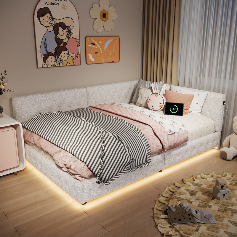 Bed, White