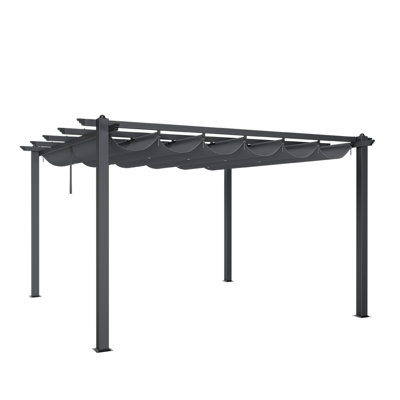 Rolanda Metal Light Grey Pergola