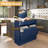 Tilt-out Trash Bin Cabinet Mdf Blue Functional Kitchen Organization