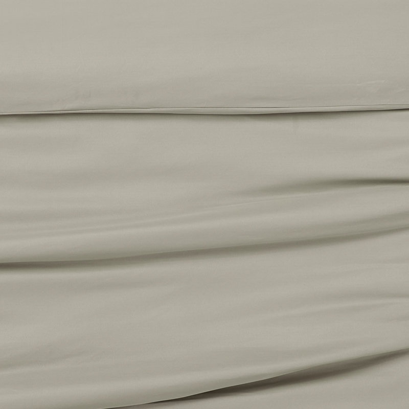 Cannon Solid Duvet Cover Set, Queen Duvet Cover + 2 Shams, Brown