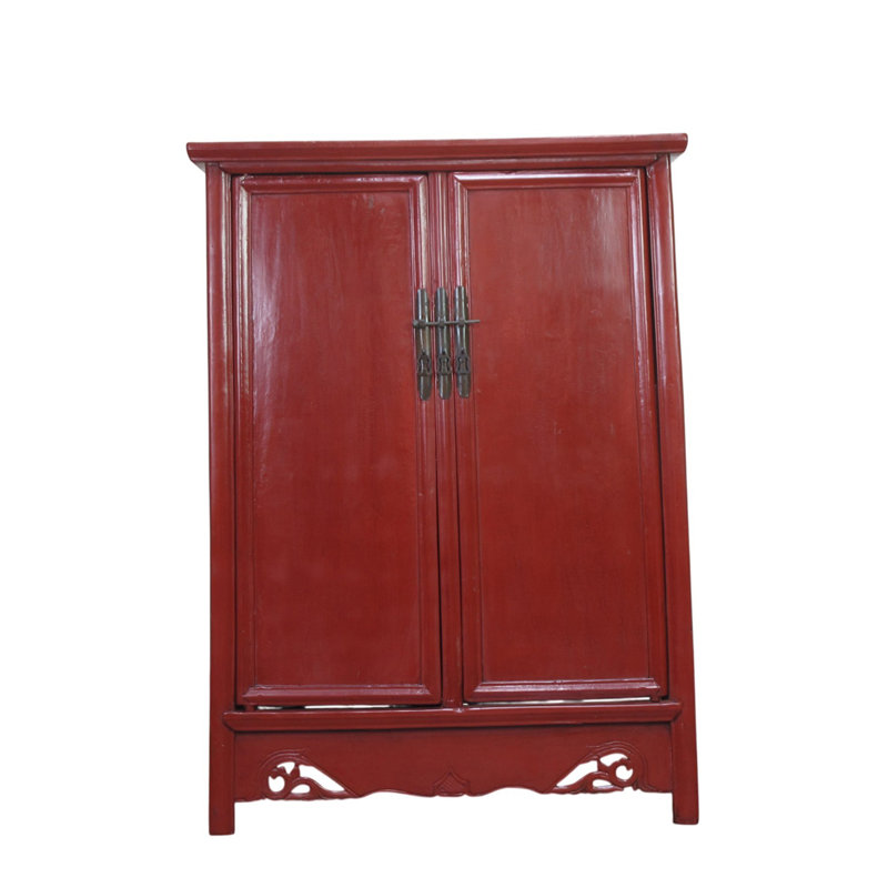 19th Century Red Catalpa Armoire
