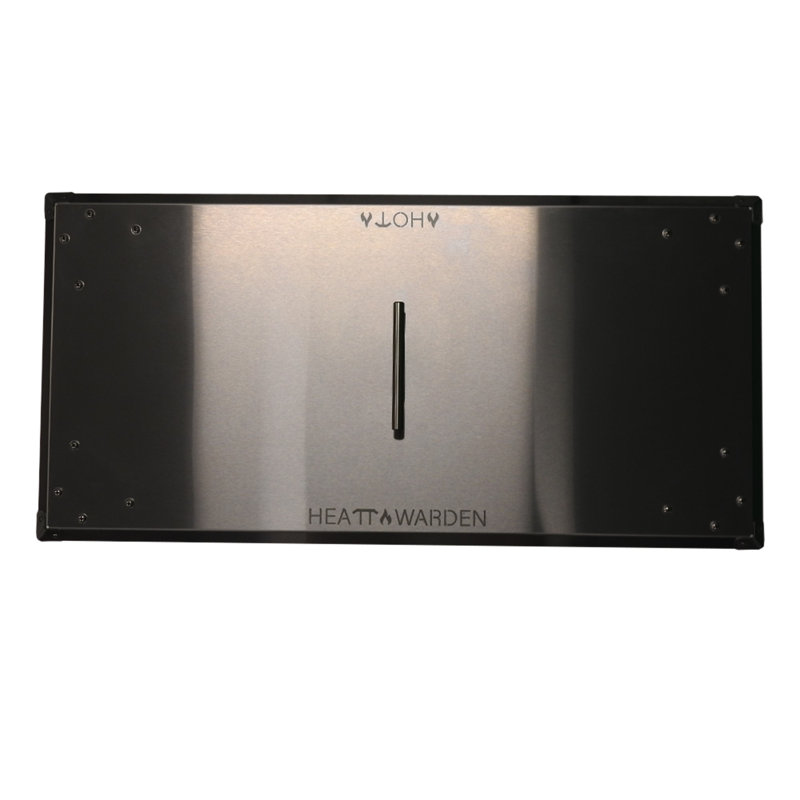 Stainless Steel Rectangle Fire Pit Heat Deflector with Foldable Legs