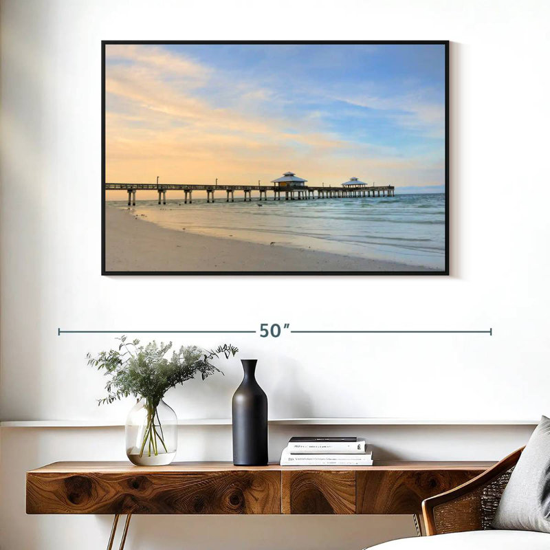 Fort Myers, Floride, Cadre flottant noir, 40 po x 27 po