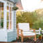Teak Deep Seating Patio Chair with Cushions