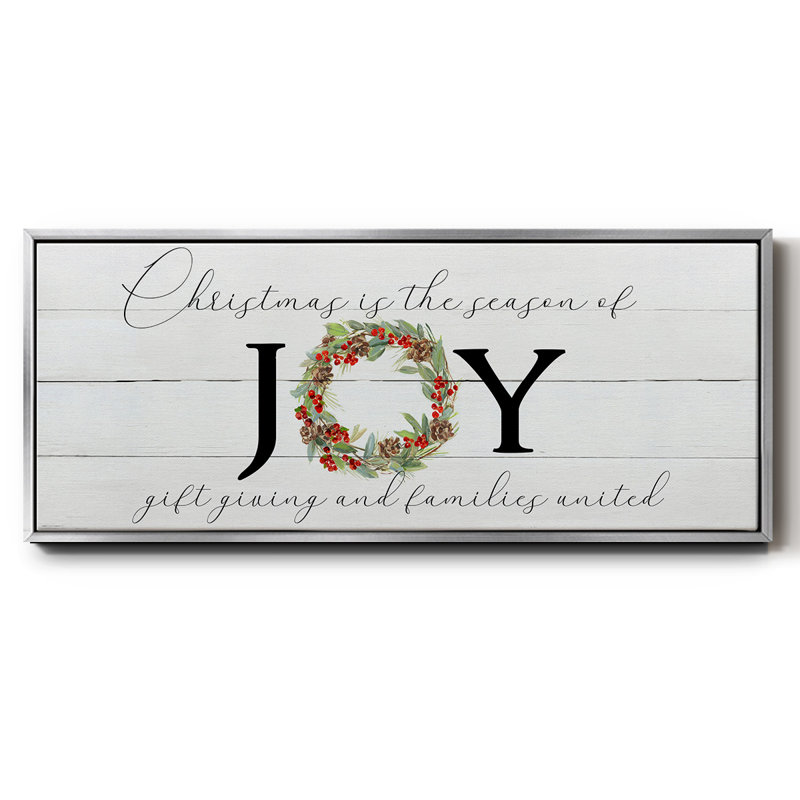Season of Joy - toile encadrée, H 20 po x l 50 po