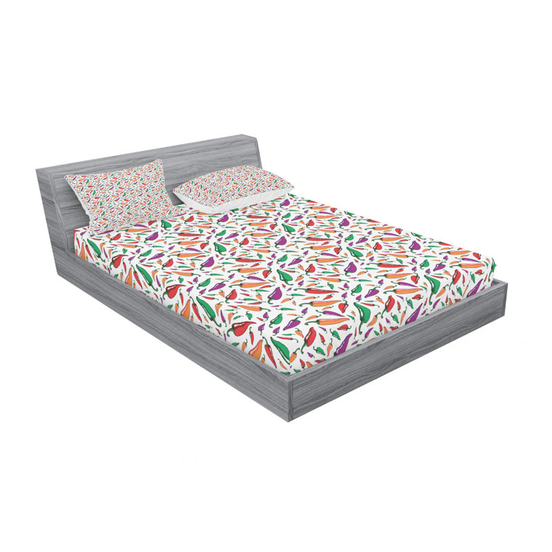 Microfiber Sheet Set, Queen Sheet Set with Fitted Sheet