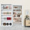 Porte de grange coulissante 42 po x 84 po avec tablettes Chost