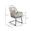 2 pièces Fauteuil d'extérieur en rotin PE toutes saisons avec support à ressorts et coussins pour balcon, jardin, cour