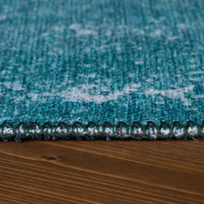 Premium Machine Washable Carpet, 4.6 x 6.2 Feet, 100% Polyester, 1850 g/m² | Pile Height: 0.2 Inches | Eco-Friendly Recycled Poly Cotton Underside | Perfect for Living Room, Bedroom, and High-Traffic Areas