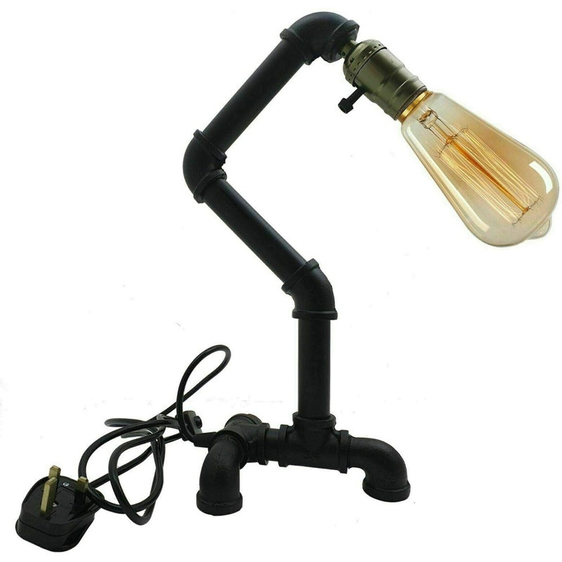 Anahie Metal Tripod Lamp, Black