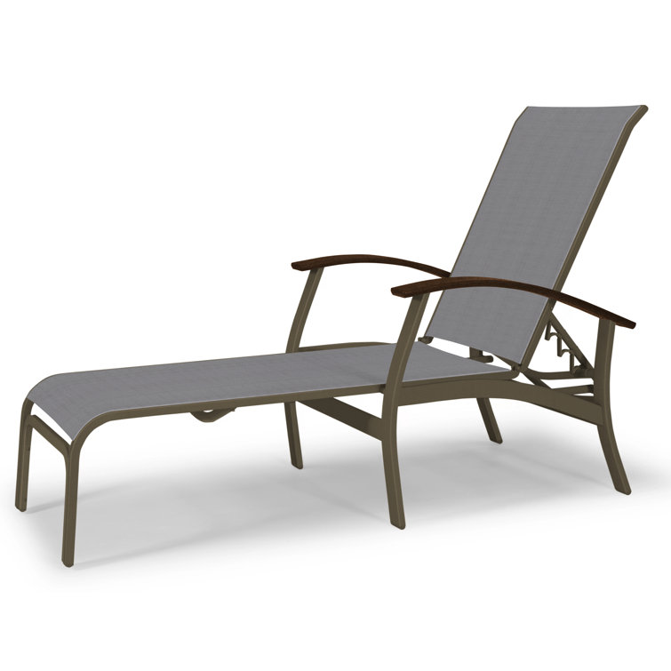 Askar Outdoor Rust-Resistant Metal Chaise Lounge