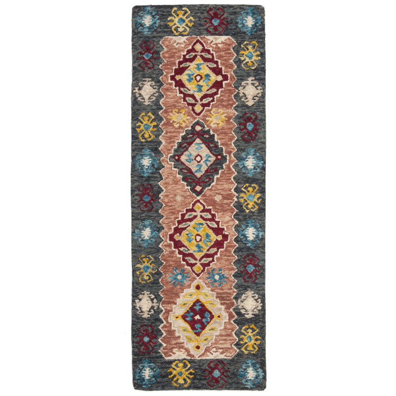 Popp Hand Tufted Wool Southwestern Rug, Runner 2'3" x 7'