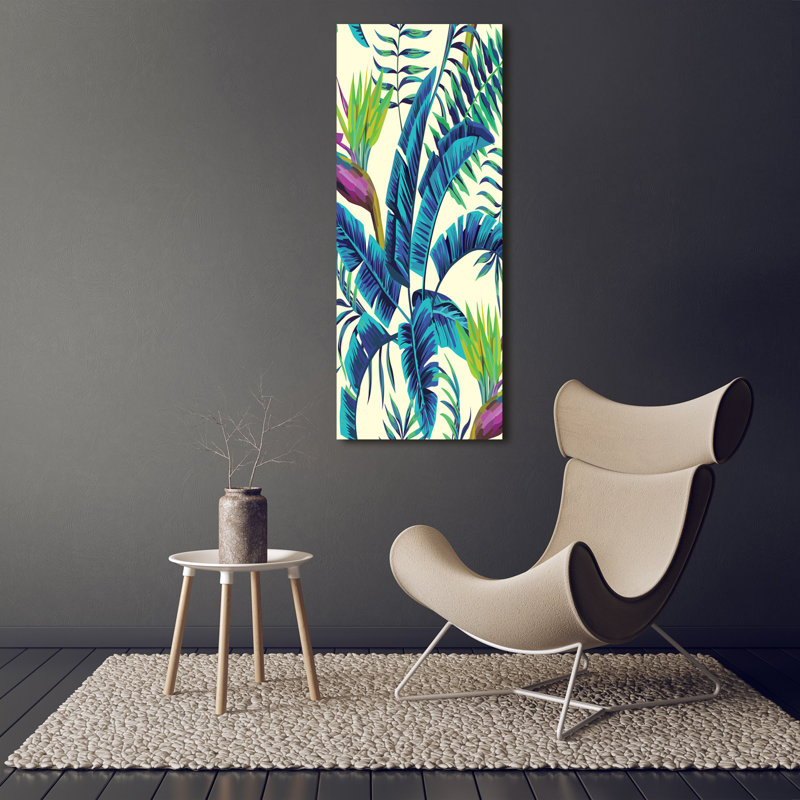 Tropical Leaves - Wrapped Canvas Print